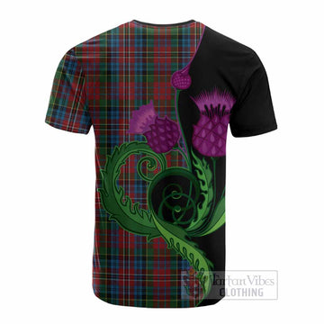 Kidd Tartan Cotton T-shirt Traditional Scottish Thistle