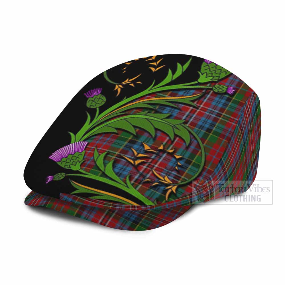 Kidd Tartan Flat Cap, Jeff Cap Scottish Thistle Pride Heritage Art - Tartan Vibes Clothing