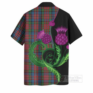 Kidd Tartan Hawaiian Shirt Traditional Scottish Thistle
