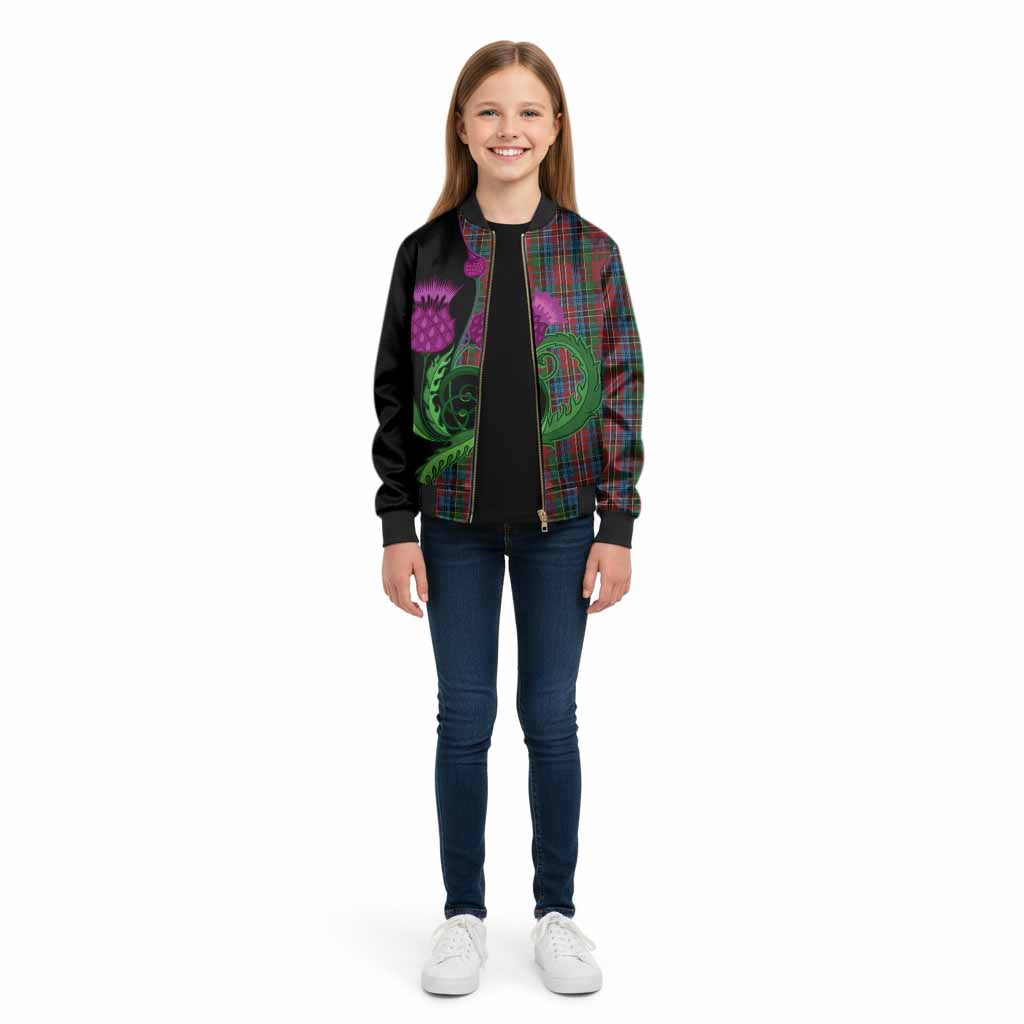 Kidd Tartan Kid Bomber Jacket Traditional Scottish Thistle