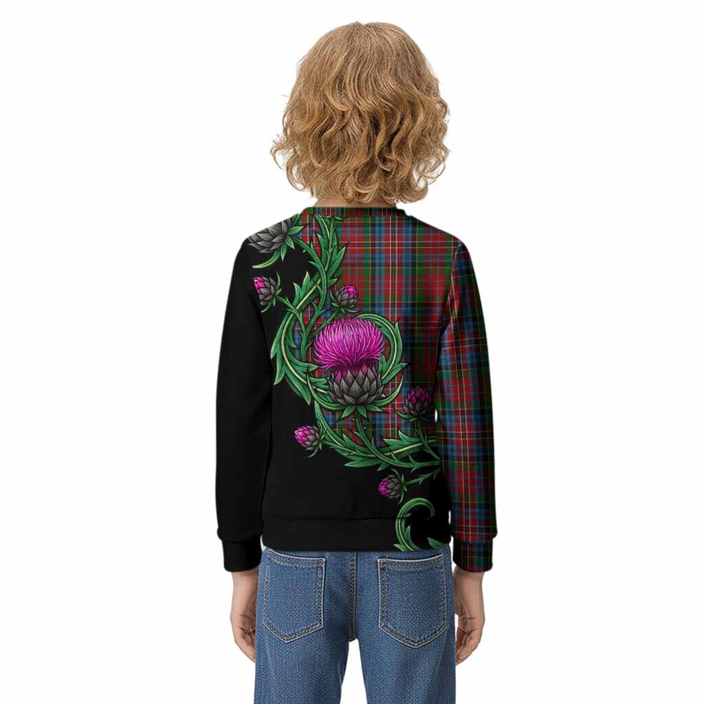 Kidd Tartan Kid Knitted Sweatshirt Resilient Scottish Thistle - Tartan Vibes Clothing