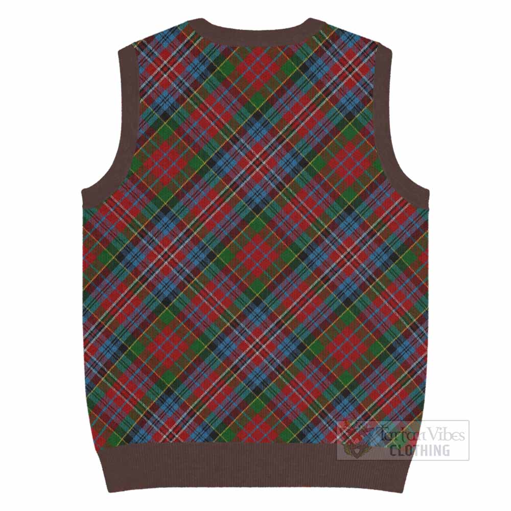 Kidd Tartan  Knitted V-Neck Vest Cross Style