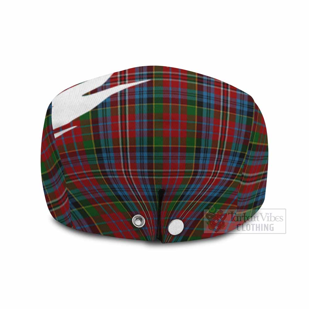 Kidd Tartan Loch Ness Monster Scottish Heritage Art Flat Cap, Jeff Cap