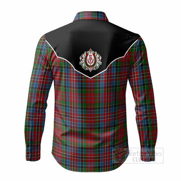 Kidd Tartan Long Sleeve Button Shirts Horseshoe Ornament - Tartan Vibes Clothing