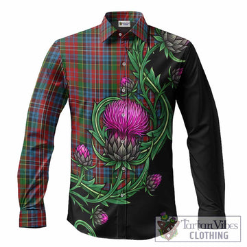 Kidd Tartan Long Sleeve Button Shirts Resilient Scottish Thistle