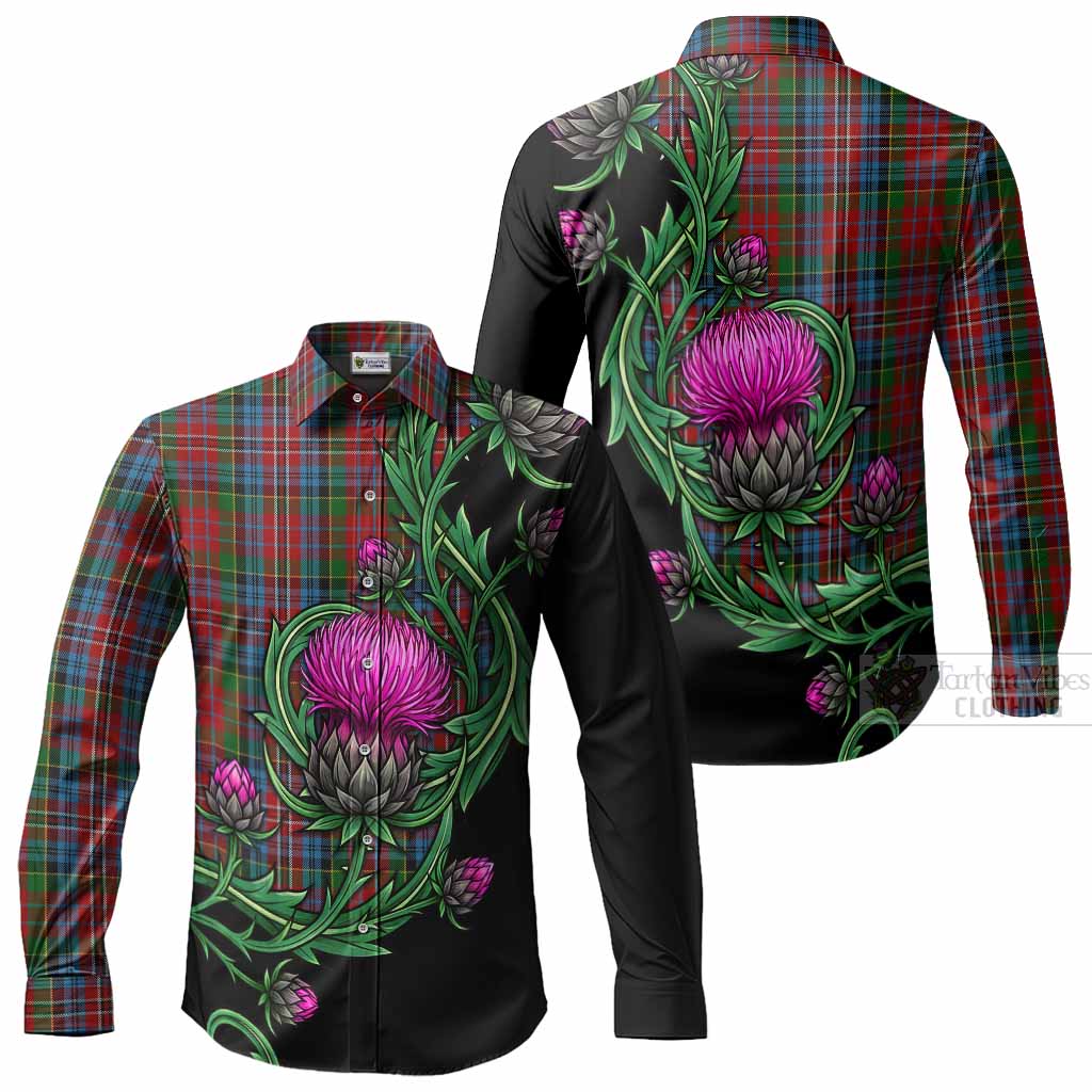 Kidd Tartan Long Sleeve Button Shirts Resilient Scottish Thistle