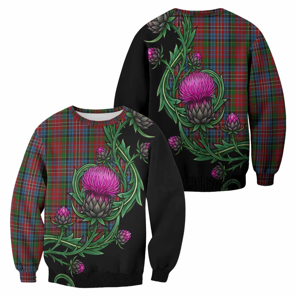 Kidd Tartan Sweatshirt Resilient Scottish Thistle - Tartan Vibes Clothing