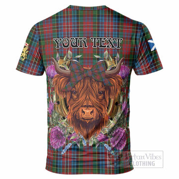 Kidd Tartan T-Shirt Scottish Thistle Heilan Coo