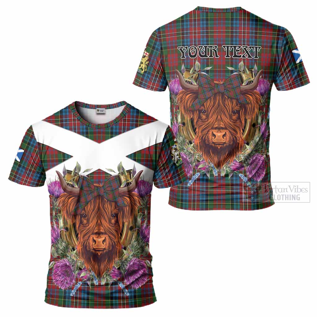 Kidd Tartan T-Shirt Scottish Thistle Heilan Coo