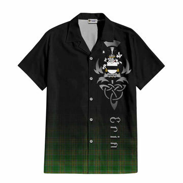 Kighley Irish Clan Hawaiian Shirt with Coat of Arms Erin Go Bragh Celtic Inspired
