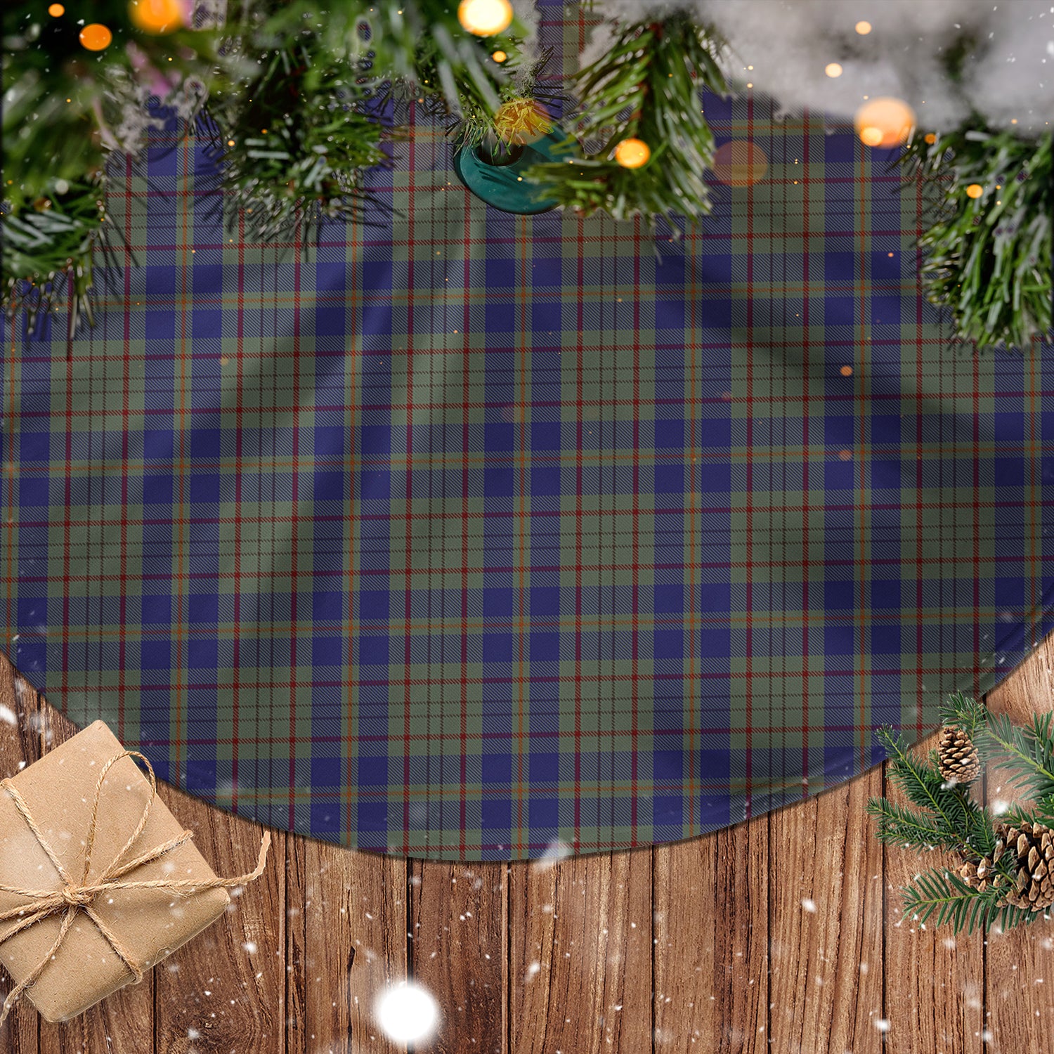 Kildare County Ireland Tartan Christmas Tree Skirt - Tartanvibesclothing