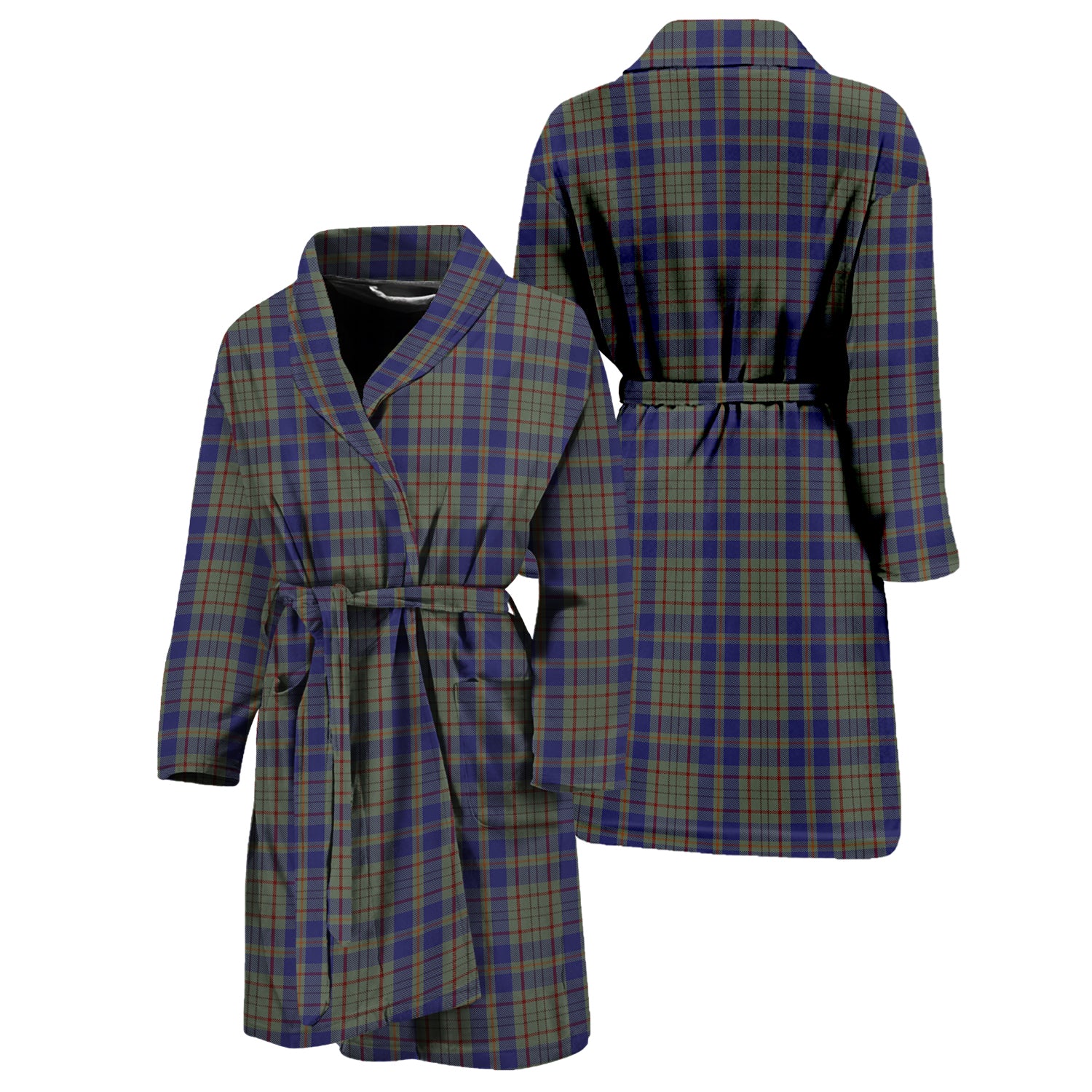 Kildare County Ireland Tartan Bathrobe Unisex M - Tartan Vibes Clothing