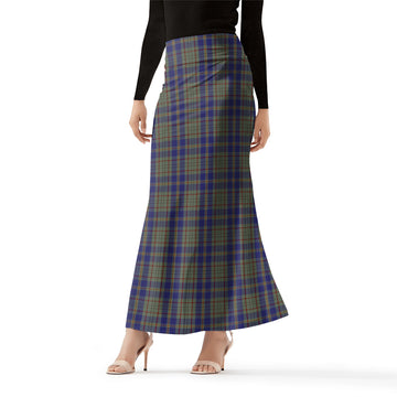 Kildare County Ireland Tartan Womens Full Length Skirt