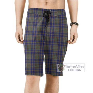 Kildare County Ireland Tartan Men's Board Shorts