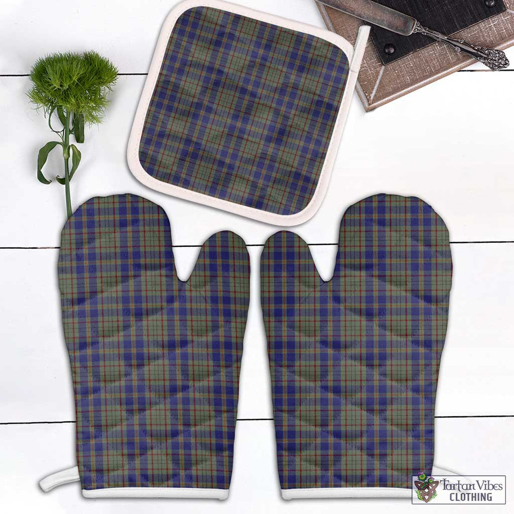 Kildare County Ireland Tartan Combo Oven Mitt & Pot-Holder White - Tartan Vibes Clothing