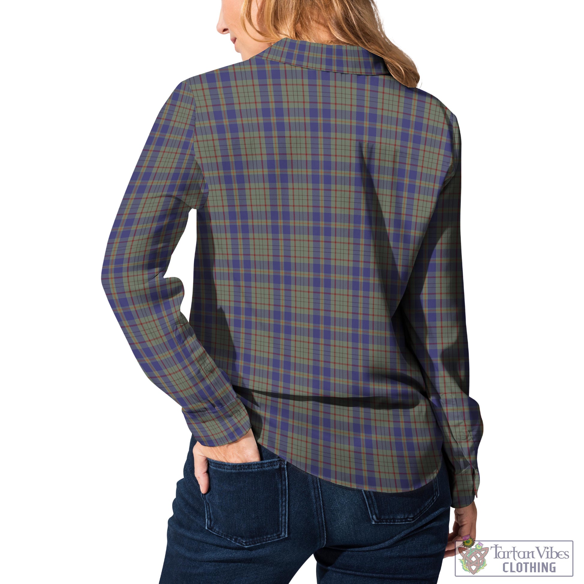 Kildare County Ireland Tartan Women's Casual Shirt Female - Tartan Vibes Clothing