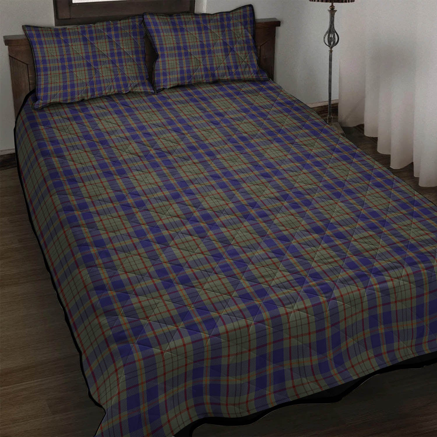 Kildare County Ireland Tartan Quilt Bed Set - Tartan Vibes Clothing