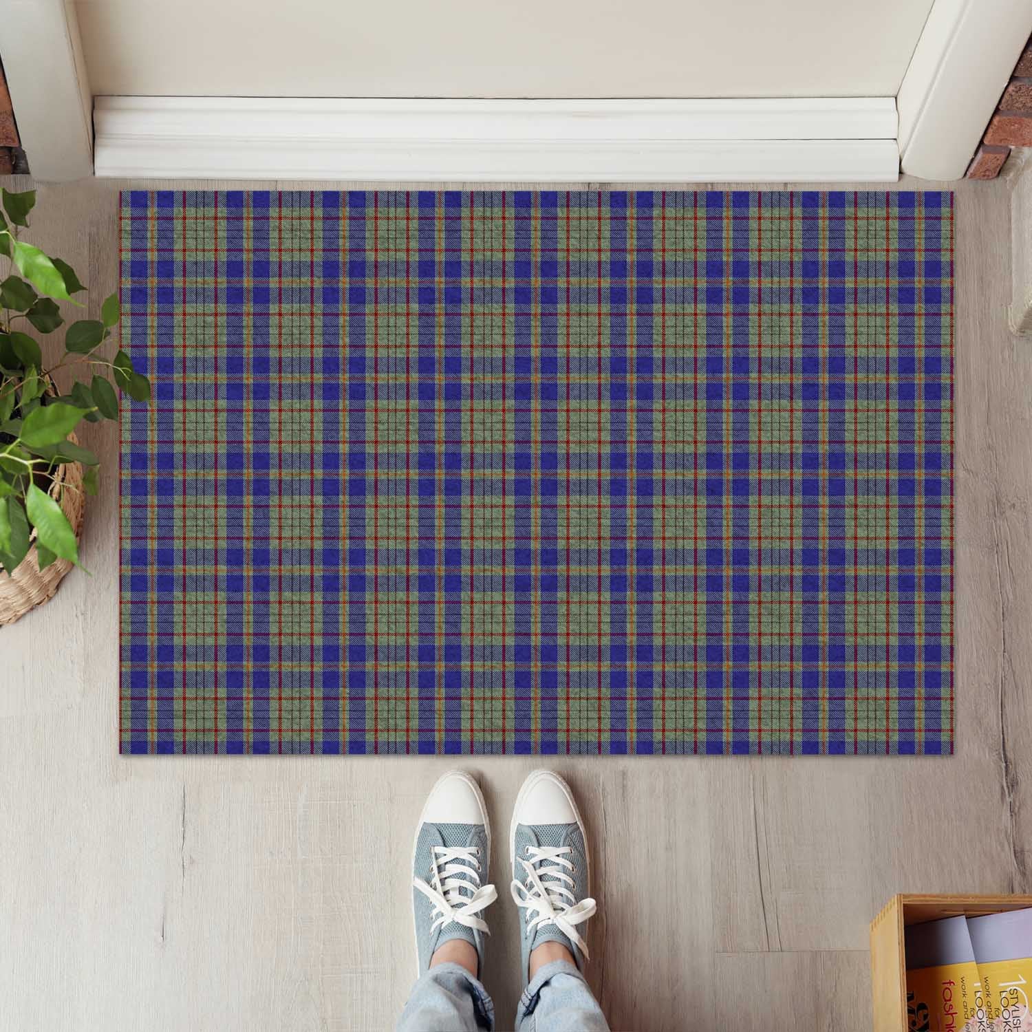 Kildare County Ireland Tartan Door Mat - Tartanvibesclothing