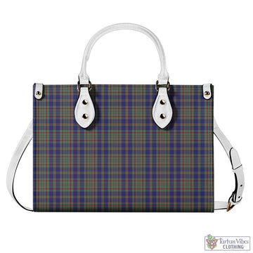 Kildare County Ireland Tartan Luxury Leather Handbags