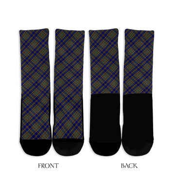 Kildare County Ireland Tartan Crew Socks Cross Style - Tartan Vibes Clothing