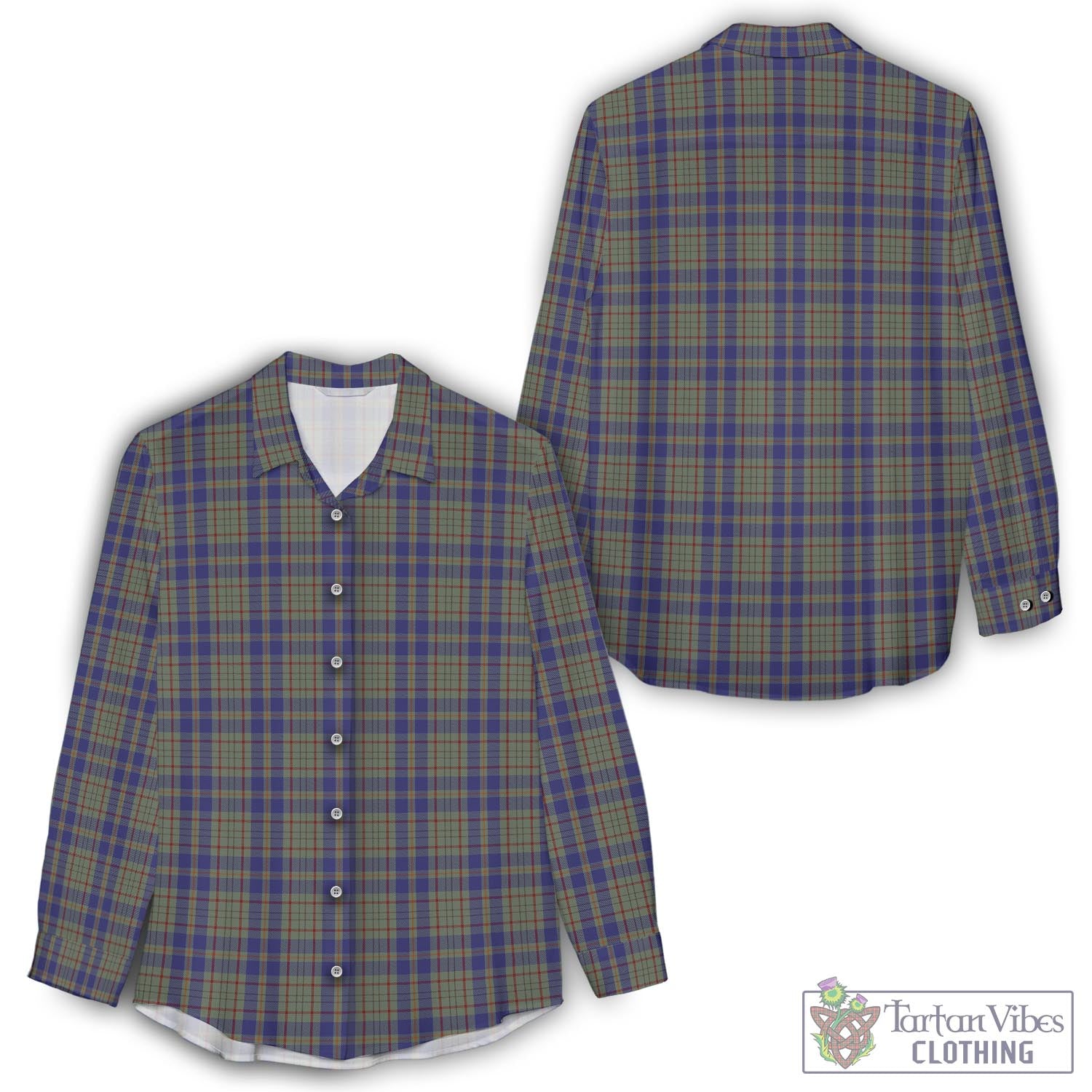 Kildare County Ireland Tartan Women's Casual Shirt - Tartan Vibes Clothing