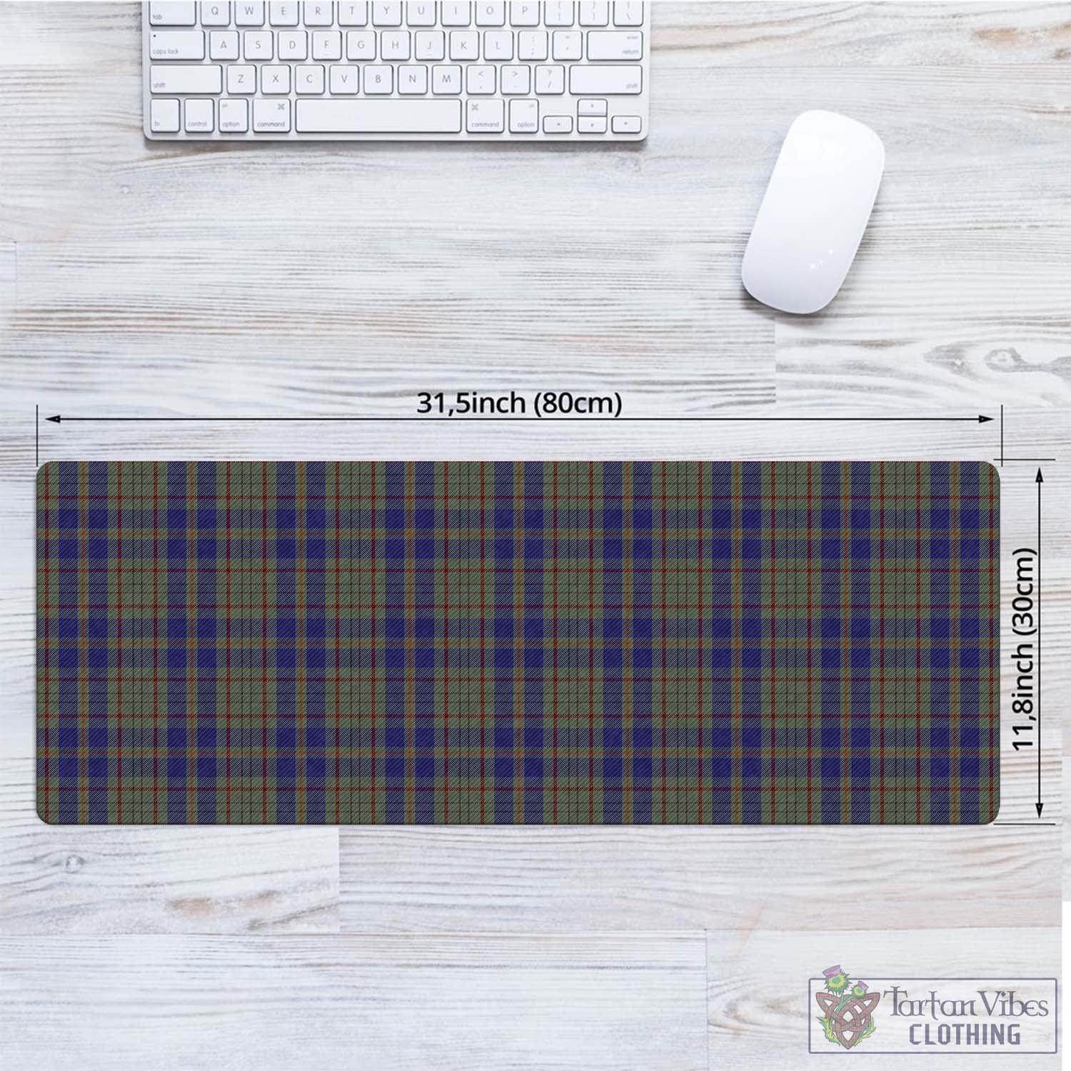 Tartan Vibes Clothing Kildare County Ireland Tartan Mouse Pad