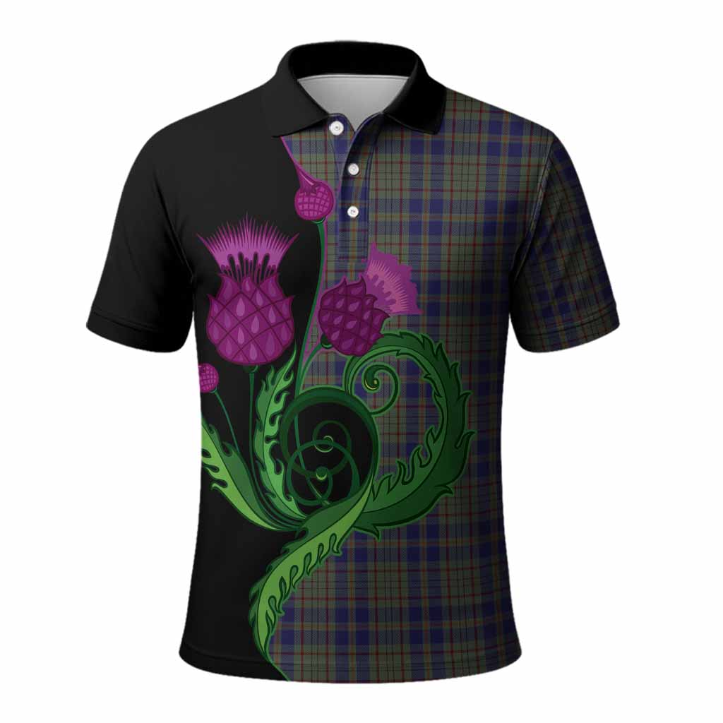 Kildare County Ireland Tartan Polo Shirt Traditional Scottish Thistle