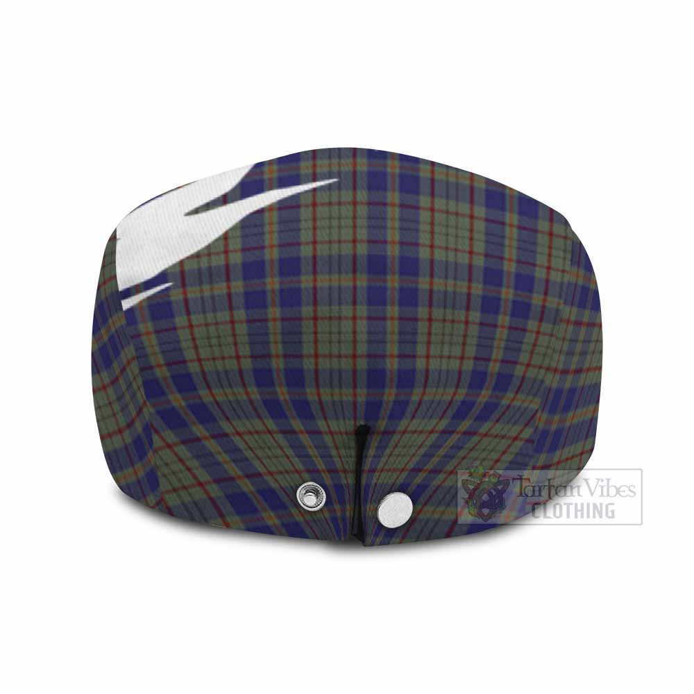 Kildare Tartan Loch Ness Monster Scottish Heritage Art Flat Cap, Jeff Cap