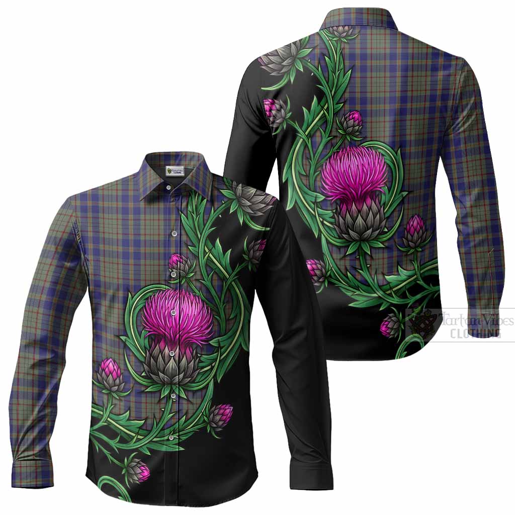 Kildare Tartan Long Sleeve Button Shirts Resilient Scottish Thistle