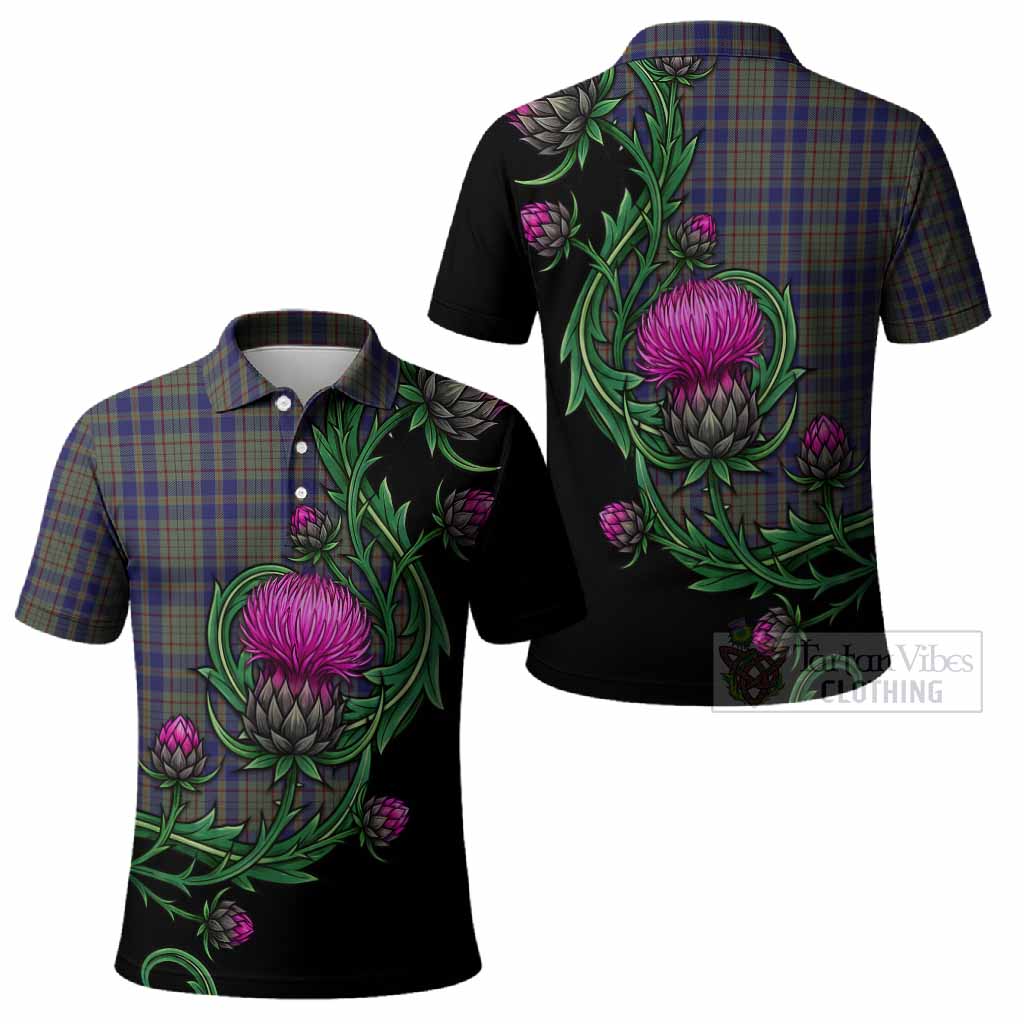 Kildare Tartan Polo Shirt Resilient Scottish Thistle