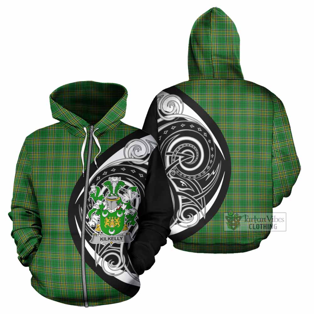 Kilkelly Irish Clan Hoodie Celtic Circle Style Zip Hoodie - Tartan Vibes Clothing