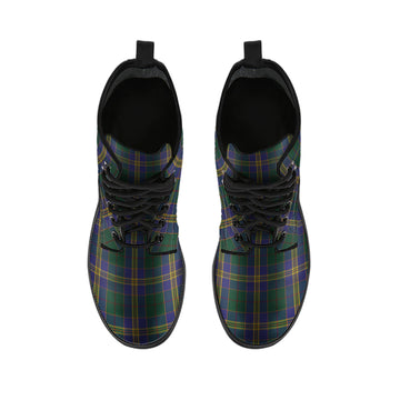 Kilkenny County Ireland Tartan Leather Boots