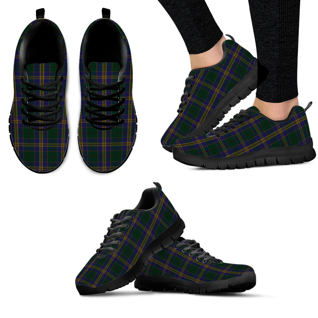 Kilkenny County Ireland Tartan Sneakers - Tartan Vibes Clothing