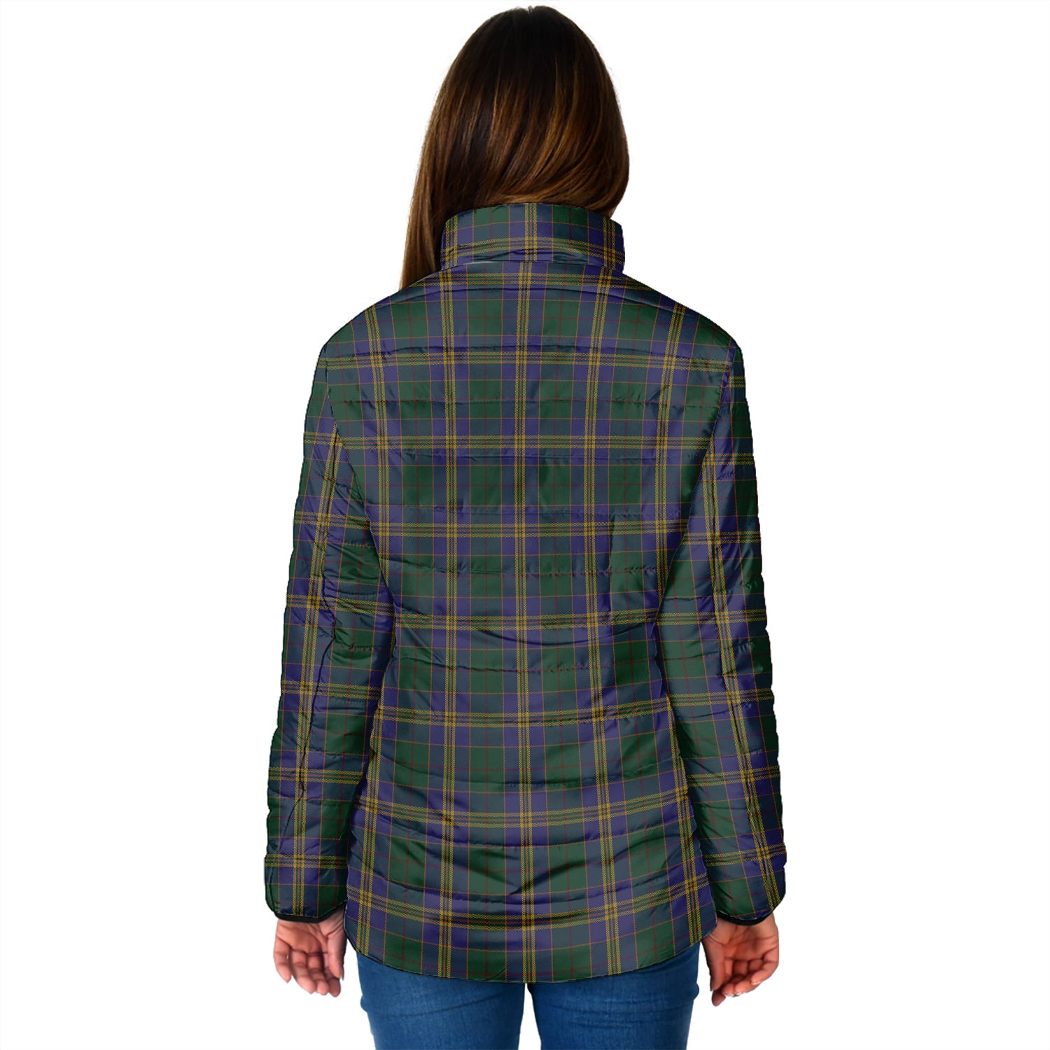 Kilkenny County Ireland Tartan Padded Jacket - Tartan Vibes Clothing
