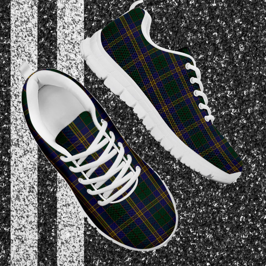 Kilkenny County Ireland Tartan Sneakers - Tartan Vibes Clothing