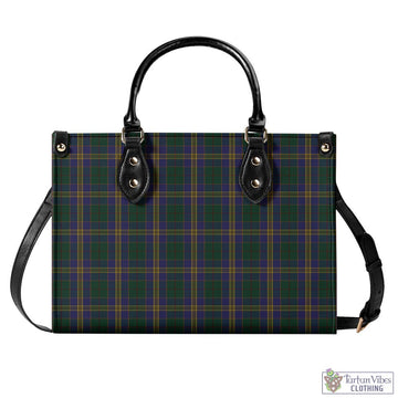 Kilkenny County Ireland Tartan Luxury Leather Handbags