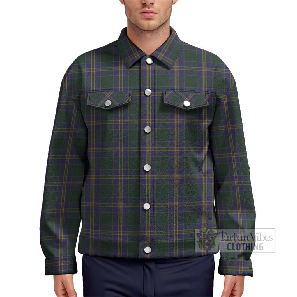 Kilkenny County Ireland Tartan Unisex Lapel Cotton Jacket Unisex - Tartan Vibes Clothing