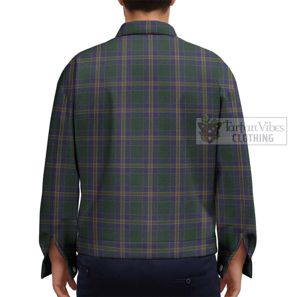 Kilkenny County Ireland Tartan Unisex Lapel Cotton Jacket - Tartan Vibes Clothing