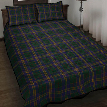 Kilkenny County Ireland Tartan Quilt Bed Set