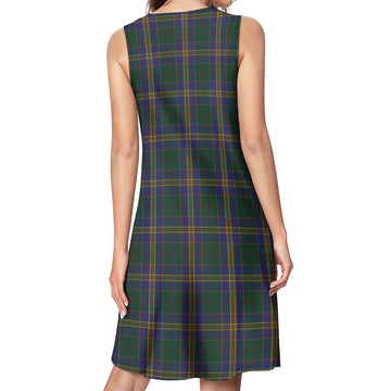 Kilkenny County Ireland Tartan Womens Casual Dresses - Tartanvibesclothing