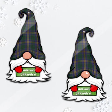 Kilkenny County Ireland Gnome Christmas Ornament with His Tartan Christmas Hat