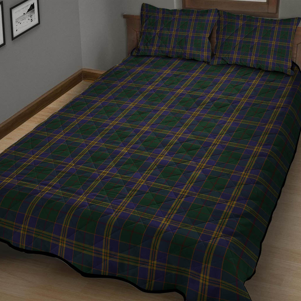 Kilkenny County Ireland Tartan Quilt Bed Set - Tartan Vibes Clothing