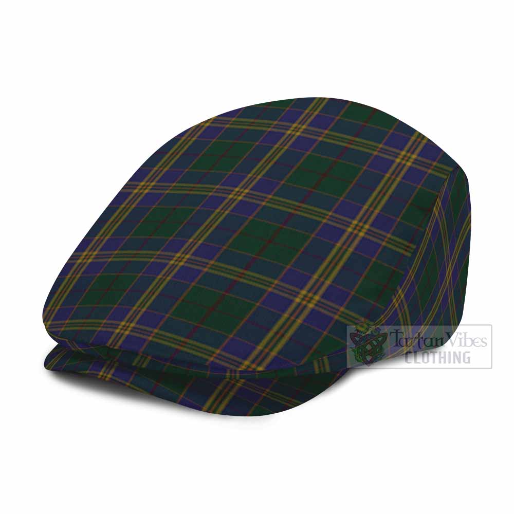 Kilkenny County Ireland Tartan Jeff Cap, Tartan Flat Cap
