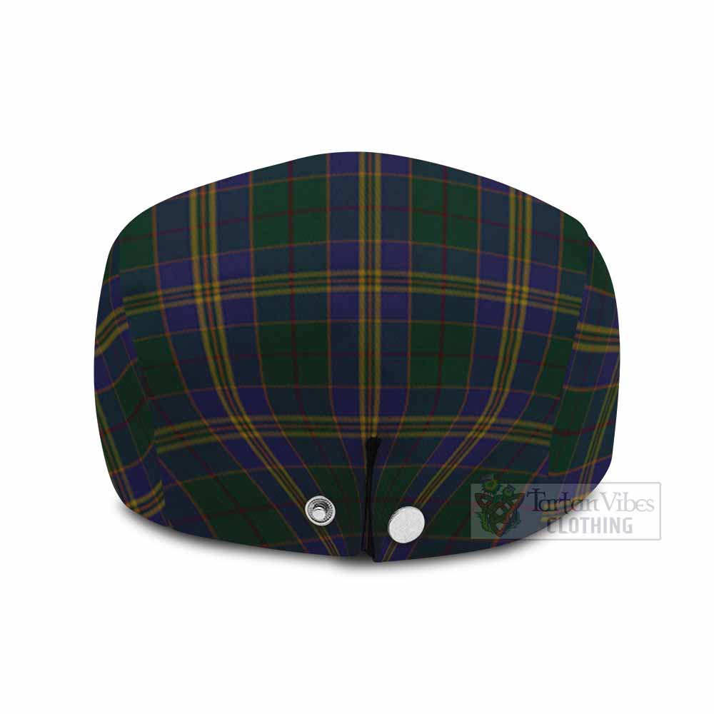 Kilkenny County Ireland Tartan Jeff Cap, Tartan Flat Cap
