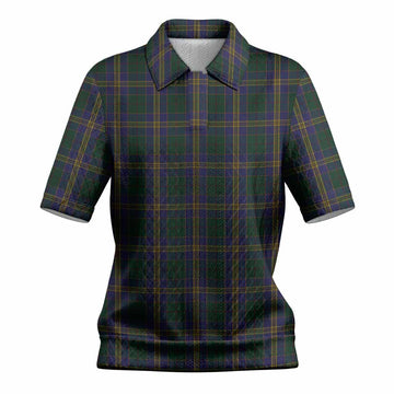 Kilkenny County Ireland Tartan Women’s Polo Sweater Top
