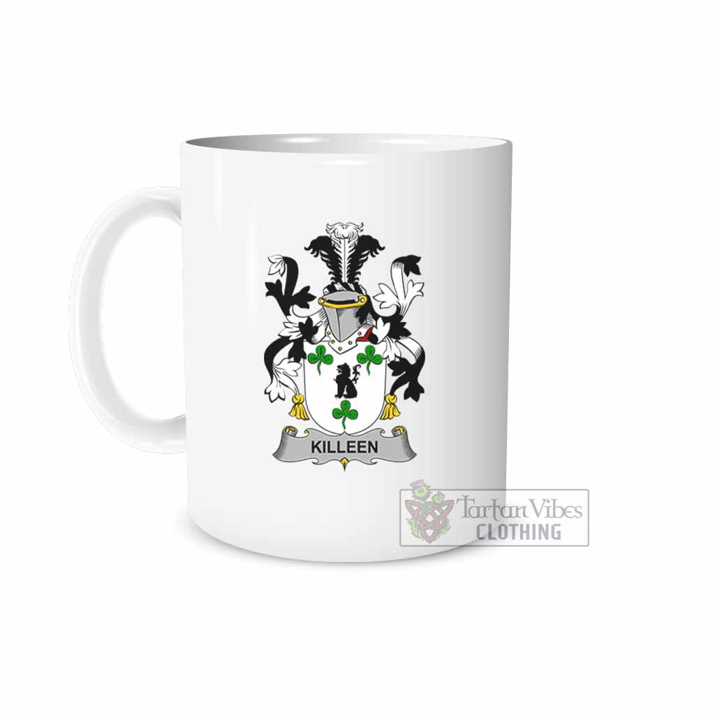 Tartan Vibes Clothing Killeen Irish Clan Coat of Arms Ceramic Mug
