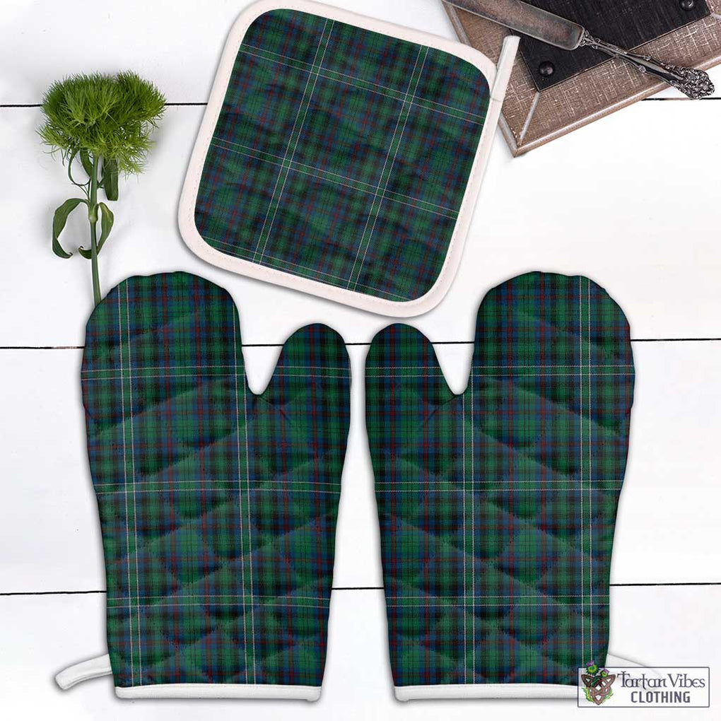 Killen Tartan Combo Oven Mitt & Pot-Holder Combo 2 Oven Mitt & 1 Pot-Holder Black - Tartan Vibes Clothing