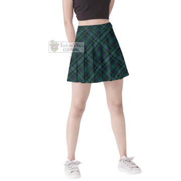 Killen Tartan Women's Plated Mini Skirt