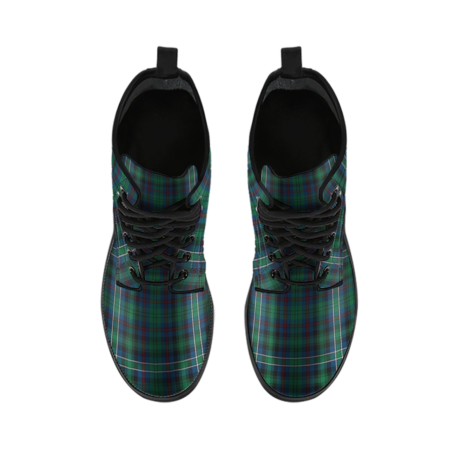 Killen Tartan Leather Boots - Tartan Vibes Clothing