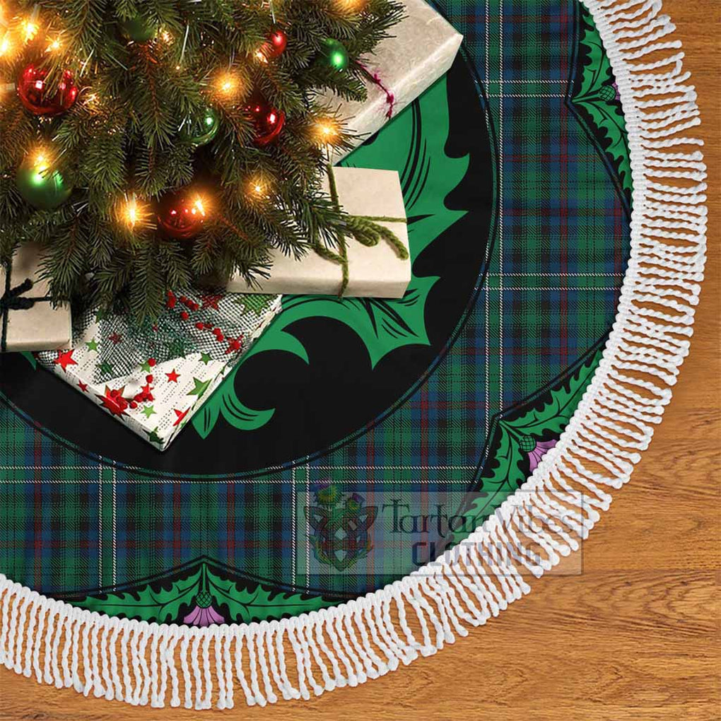 Tartan Vibes Clothing Killen Tartan Christmas Tree Skirt Scottish Thistle Style